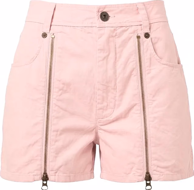 Pink Cotton Women Shorts