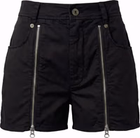 Black Cotton Women Shorts 1