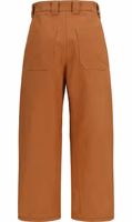 Orange Cotton Casual Pants 2
