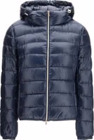 Blue Polyamide Full-Length Jacket 1