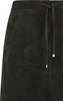 Bicolor Lamb Leather Midi Skirt 3