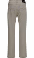 Beige Cotton Tapered Jeans 2