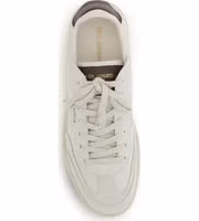 White Calf Leather Bos Taurus Athletic Sneakers 4