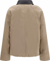 Beige Cotton Full-Length Jacket 2