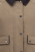 Beige Cotton Full-Length Jacket 3