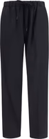 Black Polyester Casual Pants 1