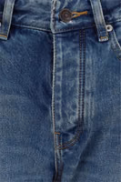 Blue Cotton Straight-Leg Jeans 3