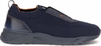 Blue Fabric Athletic Sneakers 1