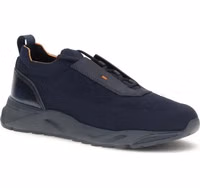 Blue Fabric Athletic Sneakers 2