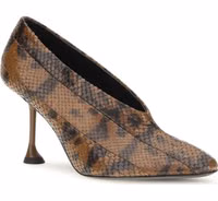 Brown Calf Leather Bos Taurus High Heel Pumps 2
