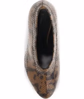 Brown Calf Leather Bos Taurus High Heel Pumps 4