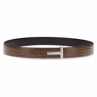 Brown Calf Leather Bos Taurus Belt 2