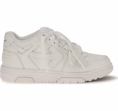 White Calf Leather Bos Taurus Low Top Sneakers