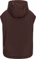 Bordeaux Polyester Sleeveless Jacket 2