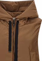 Brown Polyester Sleeveless Jacket 3