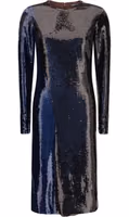 Blue Polyamide Cocktail Dress 1