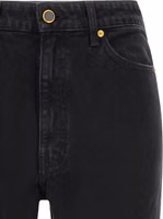 Black Cotton Flared Jeans 3