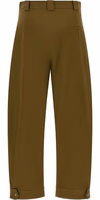 Bicolor Cotton Cropped Pants 2