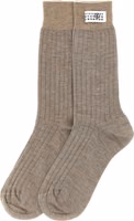 Beige Wool Socks 2