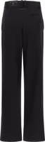 Black Polyester Casual Pants 2