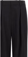 Black Polyester Casual Pants 3