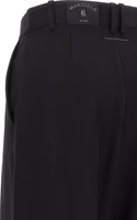Black Polyester Casual Pants 4