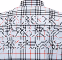 Blue Cotton Pattern Shirt 4