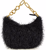 Black Polyester Handbag 1