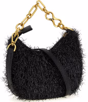 Black Polyester Handbag 2