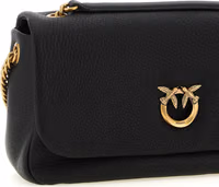 Black Lamb Leather Shoulder Bag 3