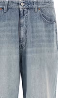 Blue Cotton Straight-Leg Jeans 3
