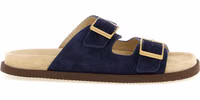 Blue Calfskin Slides 1