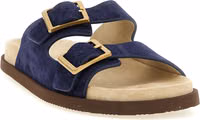 Blue Calfskin Slides 2
