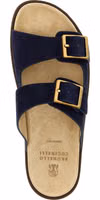 Blue Calfskin Slides 4