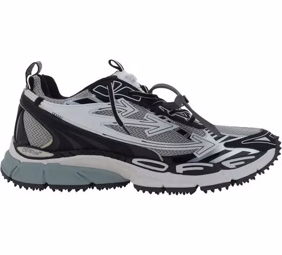 Gray Polyurethane Athletic Sneakers