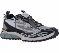 Gray Polyurethane Athletic Sneakers 2