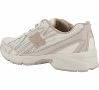White Fabric Athletic Sneakers 3