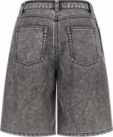 Gray Polyethylene Bermuda Shorts 2
