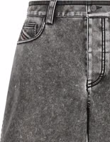 Gray Polyethylene Bermuda Shorts 3