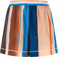 Multicolor Silk Bermuda Shorts 1