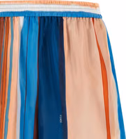 Multicolor Silk Bermuda Shorts 3