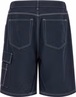 Blue Cotton Bermuda Shorts 2