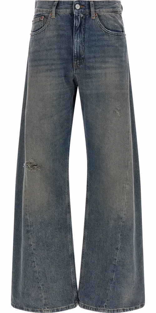 Blue Cotton Jeans Denim