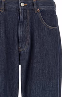Blue Cotton Straight-Leg Jeans 3