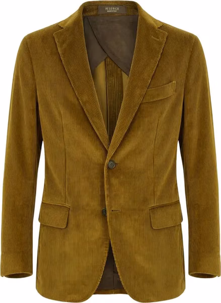 Green Cotton Men Jacket