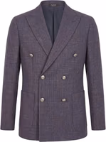 Blue Wool Men's Jacket 1