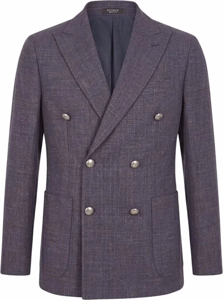 Blue Wool Men's Jacket