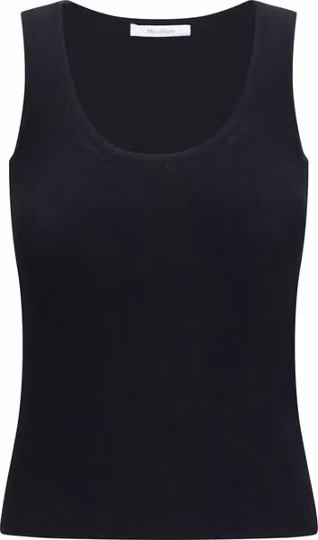 Black Viscose Tank Tops