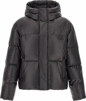 Black Polyester Full-Length Jacket 1
