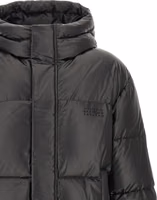 Black Polyester Full-Length Jacket 3